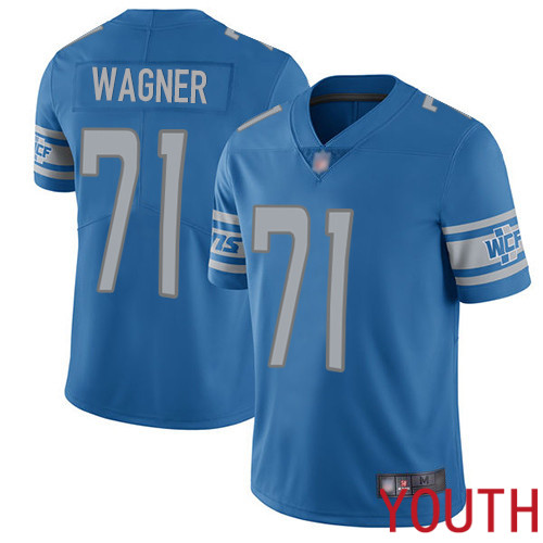 Detroit Lions Limited Blue Youth Ricky Wagner Home Jersey NFL Football 71 Vapor Untouchable
